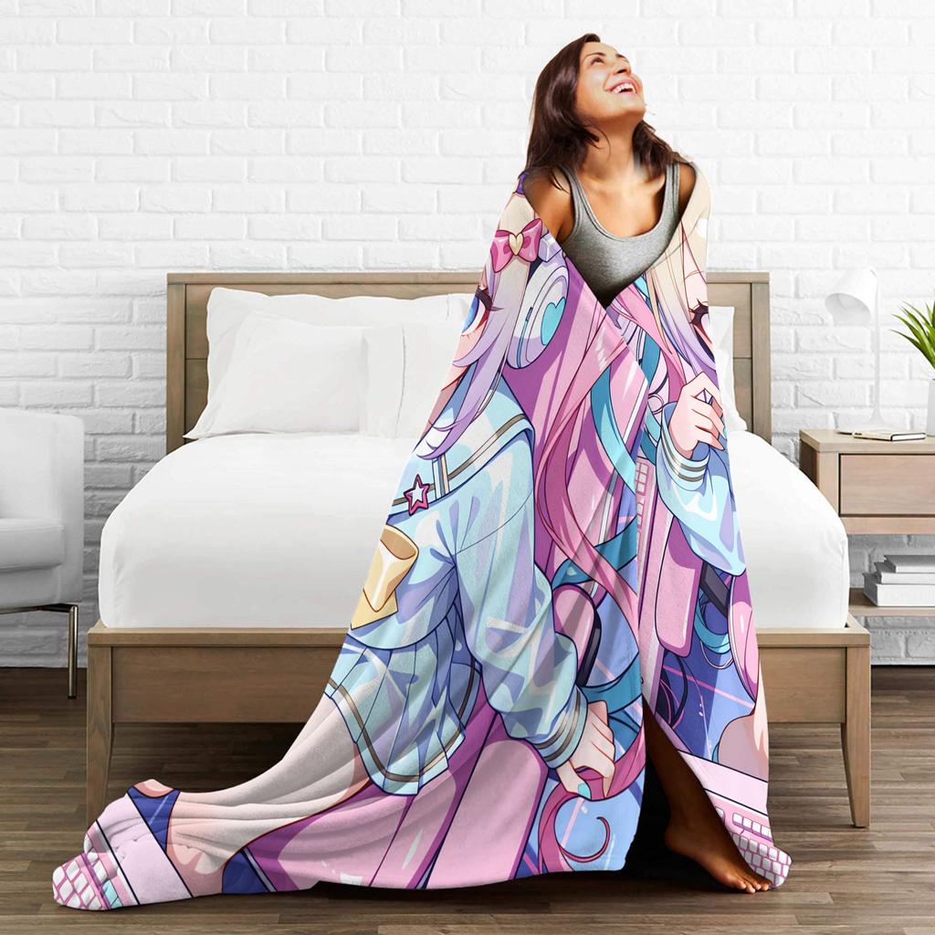 Needy Streamer Overload Kangel Plush Blanket Children  Flannel Throw Blanket For Couch Warm Custom Quality Bedspread Gift Idea