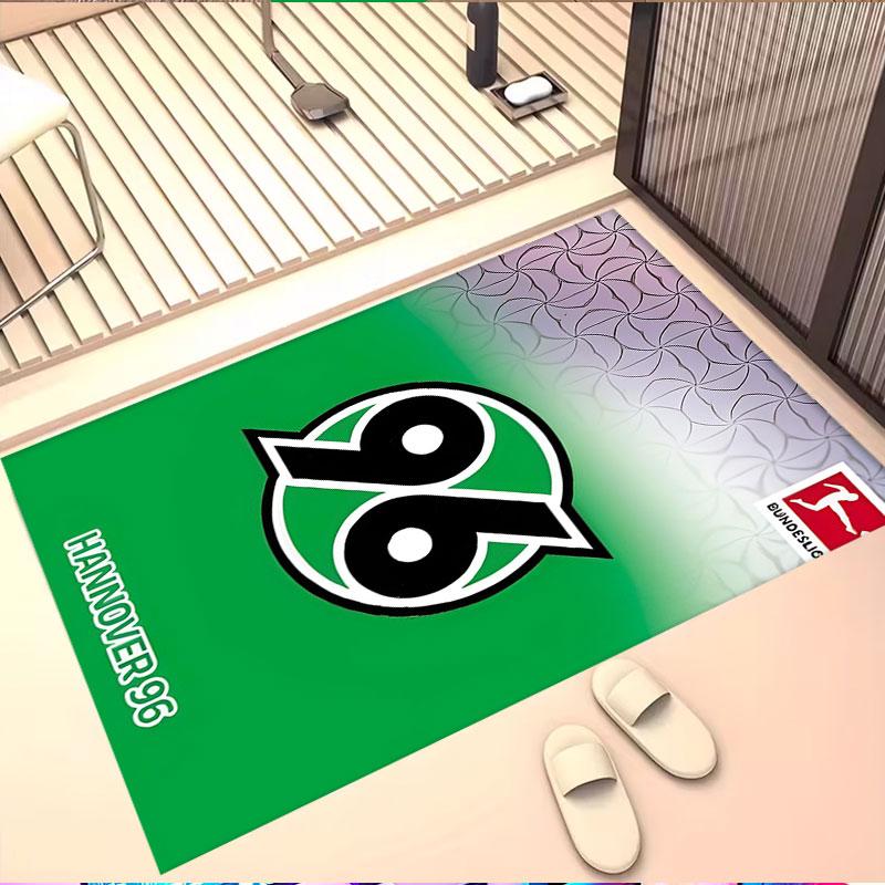 Hannover 96 Football Print Rug, Washable Floor Carpet, For Entryway Dorm Laundry Room Office Study, Home Decor Birthday Christmas Gift