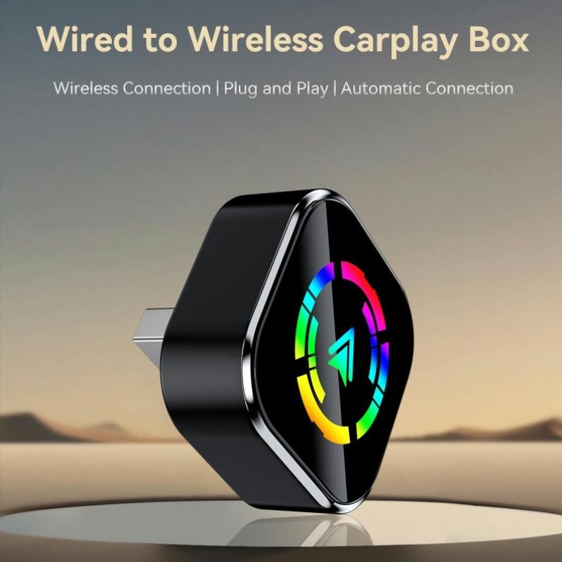 2 in 1 Mini Wireless CarPlay Adapter Android Auto Plug&Play Wireless Smart Car AI Box Intelligent Systems Car Accessories