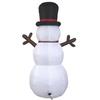 Inflatable Christmas Snowman Decor Inflatable Snowman Outdoor Christmas Garden Decor Manual Inflation with Branches Holiday Indoor/Outdoor Party Garde