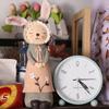 Миниатюрная статуэтка пасхального кролика Милые изделия из смолы Мини-фигурка кролика Европейский пасторальный кролик Настольное украшение Подарки для вечеринки