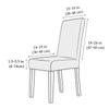 Waterproof Jacquard Chair Covers Weave Solid Corn Elastic Grain Pattern Kitchen Office Chair Covers Dust Proof For Dining Room