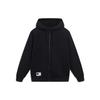 Pure Color Pullover Hoodie With Drawstring And Zipper Men Tops Black AWDT071-4
