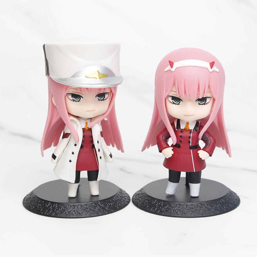 10 см DARLING in the FRANXX Фигурка Зеро Ту Три Q-версия Фигурки Стенд Анимационная Модель Игрушки Подарки Коллекция Декорация ПВХ
