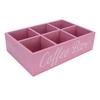 Coffee Station Organizer Wooden Coffee Bar Accessories Organizer for Counter Coffee Pods Holder Storage Box Tea Bag