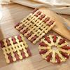 Bamboo Heat-Resistant Trivet & Placemat - Anti-Scald, High-Temperature Safe for Plates & Bowls