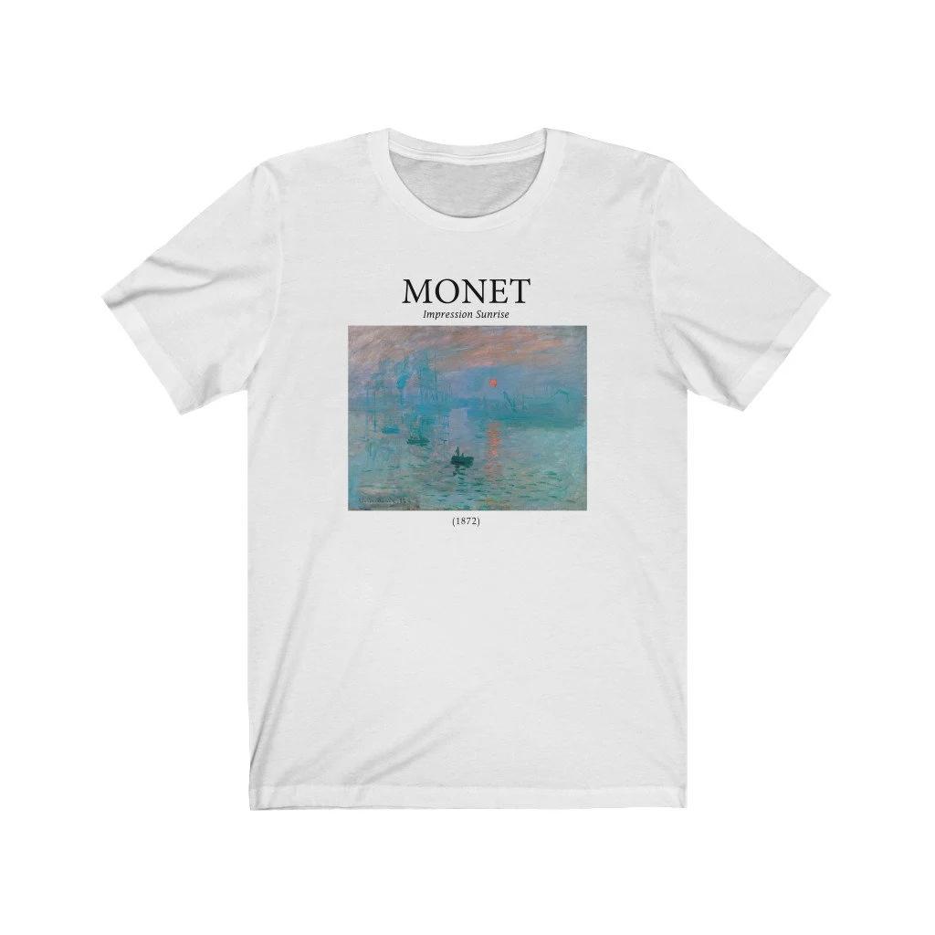 Monet Impression Sunrise Shirt - Aesthetic Shirt, Art Shirt ,artsy Shirt,claude Monet Shirt, Monet T Shirt Men Fashion New Tee