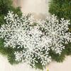3 Pcs White Snowflake Artificial Christmas Festival Party Home Decor Ornaments