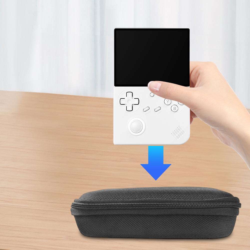 EVA Hard Carrying Case Anti-scratch Travel Storage Bag with Mesh Bag Portable Carrying Bag for ANBERNIC RG40XXV Handheld Console