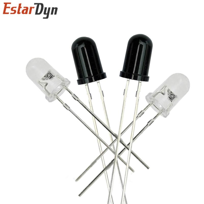 10Pcs 3MM 5MM 850nm LEDs Infrared Emitter and IR Receiver Diodes Infrared To Tube For Arduino