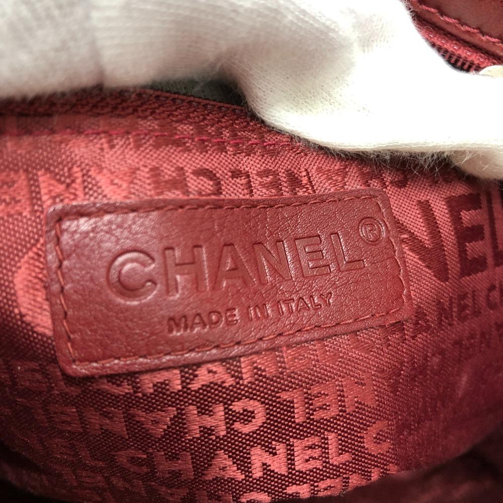 Chanel Шоколадная плитка 2.55 Сумка-тоут на цепочке Сумка-тоут Кожа ягненка Красный