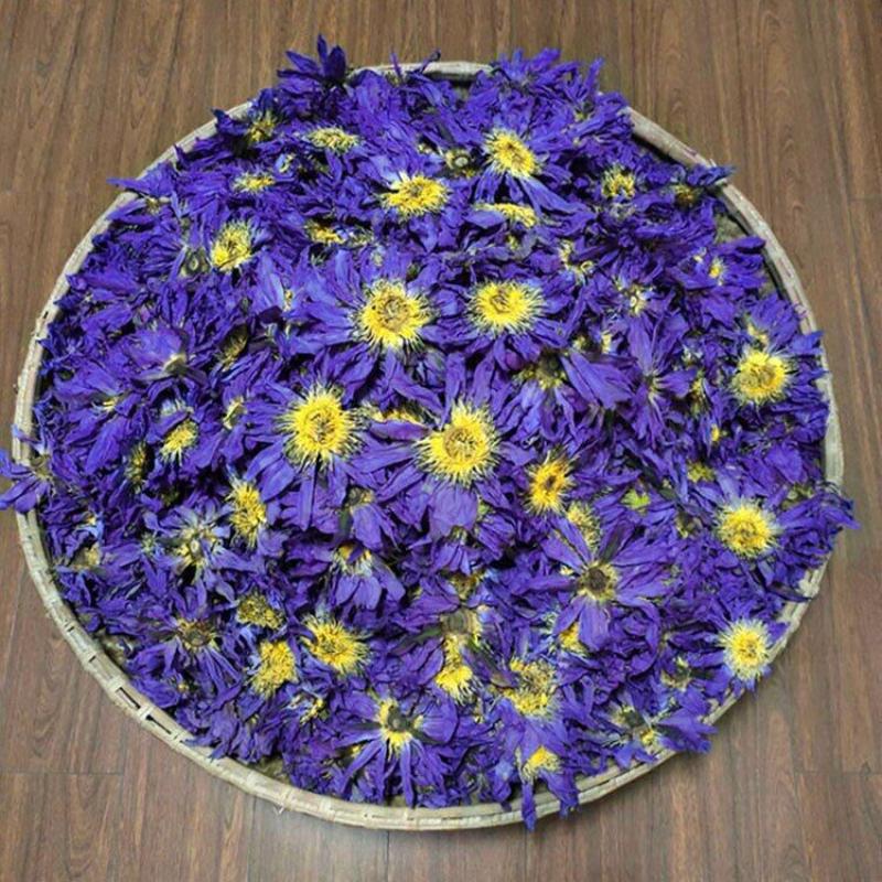 Сушеный рассыпной голубой лотос, натуральный, цельный цветочный травяной китайский чай 50 г, 100 г, 200 г