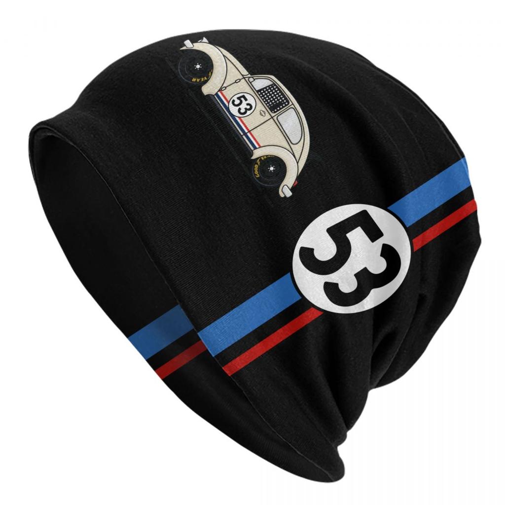 Классический гоночный автомобиль Herbie 53 Skullies шапки кепки крутые зимние теплые унисекс женские вязаные шапки для взрослых унисекс шапки с капюшоном