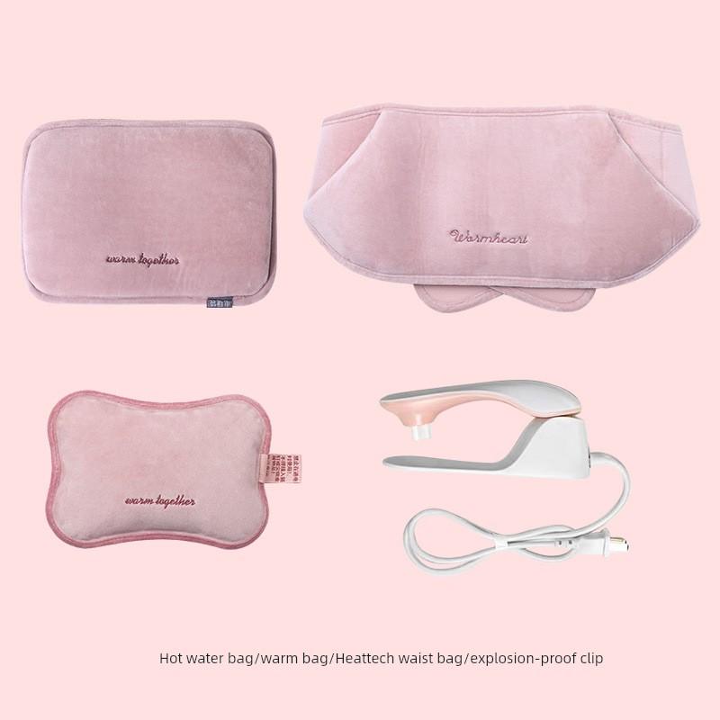 [National Standard] Hot Water Bag Rechargeable Hot-Water Bag Hand Warmer Belly Compress Electric Heater Explosion-Proof Heating Pad