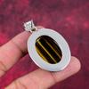 Wonderful Tiger's Eye 925 Solid Sterling Silver Pendant, Handmade Gemstone, Gift For Mom Antique Jewelry