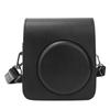 PU Leather Portable Single Shoulder Camera Case Protective Pouch Cover Bag for Fujifilm Instax mini70Black