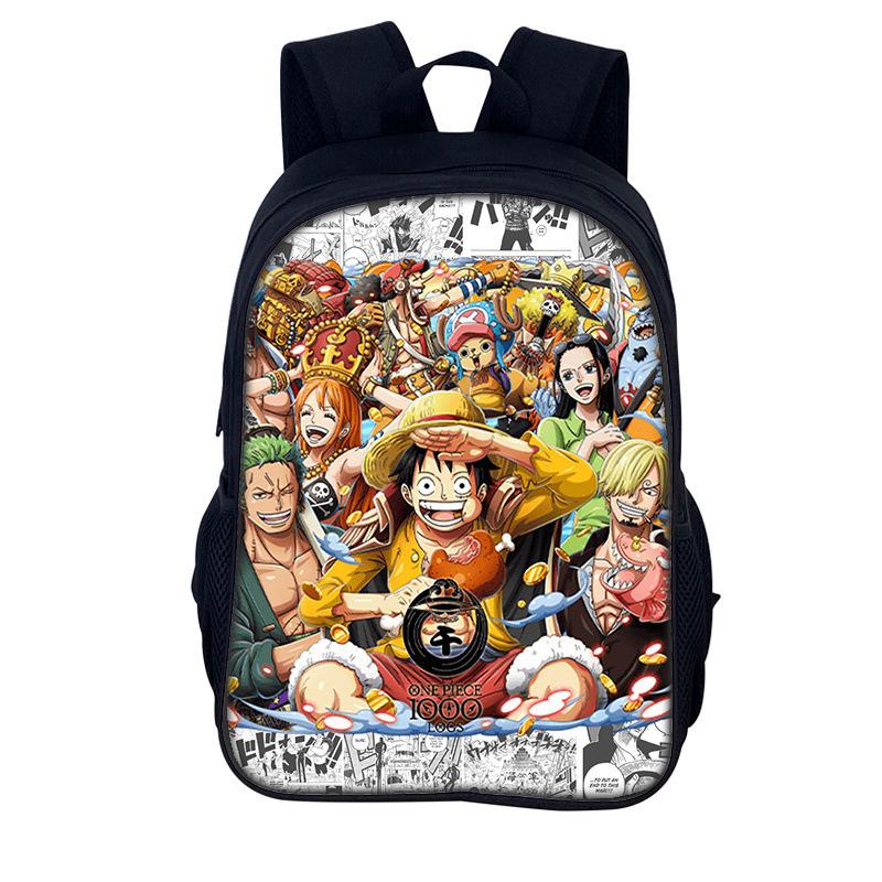 One Piece Обезьяна D. Школьный рюкзак Луффи для ребенка Легкий детский рюкзак Модный рюкзак Лучший подарок