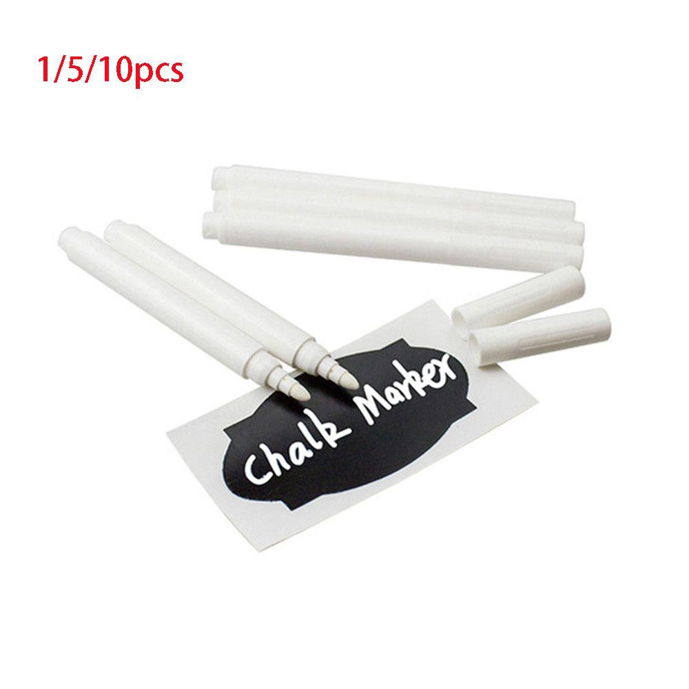 1/5/10pcs Environmental Metal Plastics Glass Blackboard Chalkboard Pen White Liquid Chalk Marker