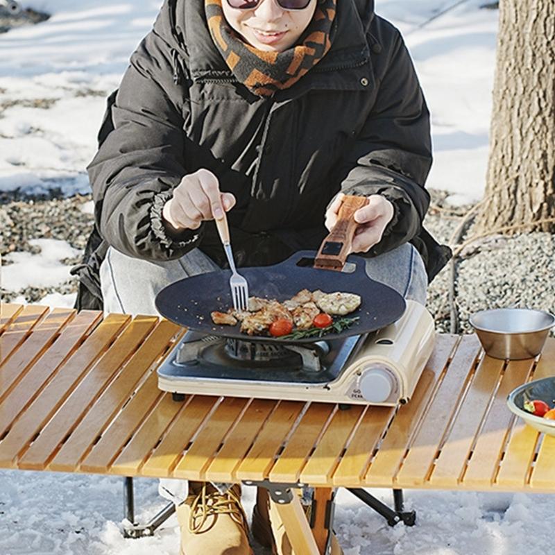 Портативные Легкие Ручки Жаропрочные Инструменты Грили Сковороды Безопасность Ручка для Жарки для Использования на Открытом Воздухе и в Помещении