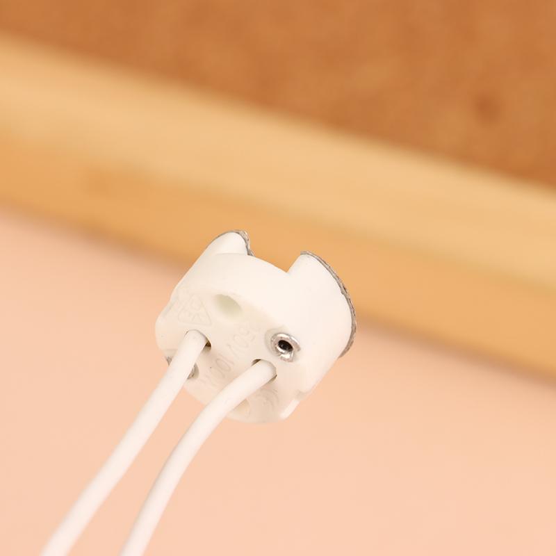 10 шт. MR16 G5.3 Разъем для цоколя лампы Кабель Патрон для лампы Керамический держатель Фитинг для лампы MR16 Фиксирующий держатель 10 см Силиконовый кабель