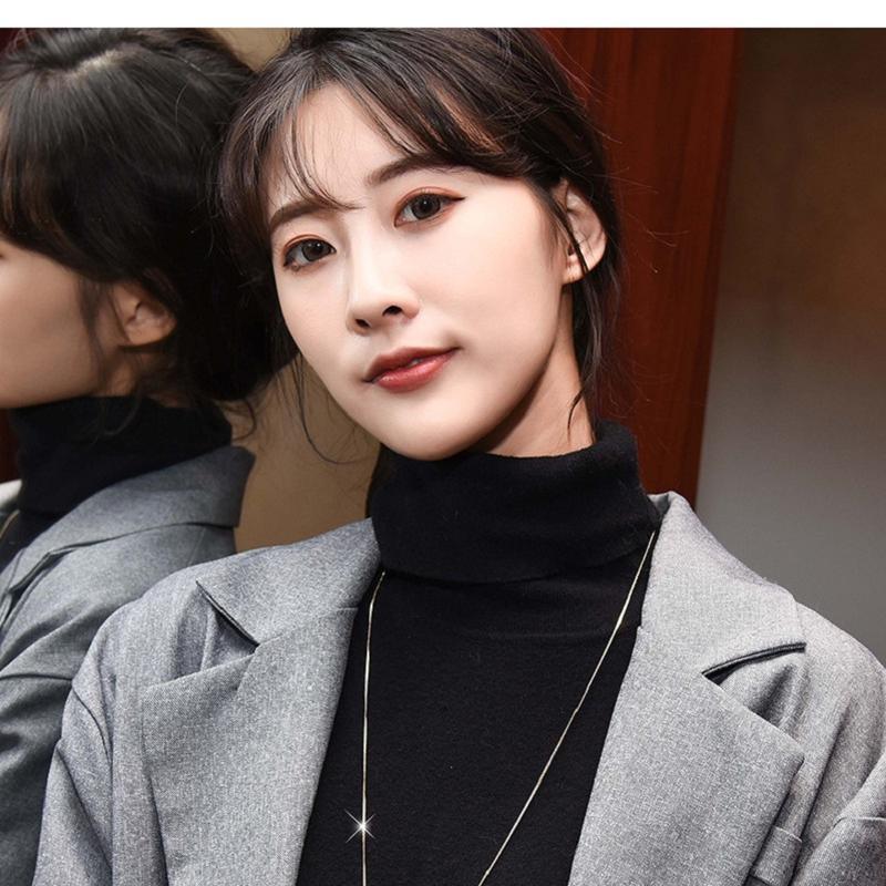 Яркий хрустальный кулон в форме рыбы, длинное ожерелье для женщин, простые ювелирные изделия для девочек