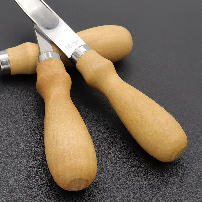 4 мм/6 мм/8 мм/10 мм практичный нож для резки кожи, скашивания кромок, ручной инструмент для поделок с деревянной ручкой