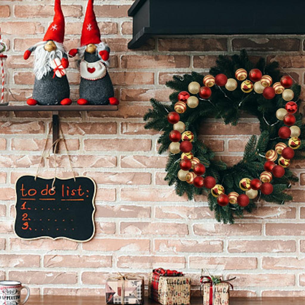 PET Material Christmas Ball Ornaments Pack of 50 for Holiday Decoration