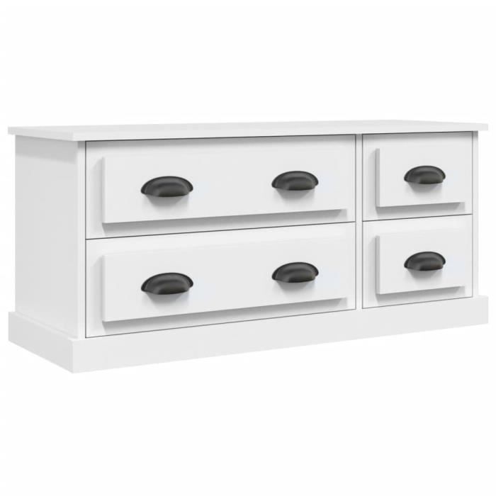 VidaXL TV Stand White 100x35.5x45 Cm Engineered Wood 816448