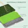 Dog Toilet with Fake Grass, Replacement Grass and Bottom Tray, 67x41cm