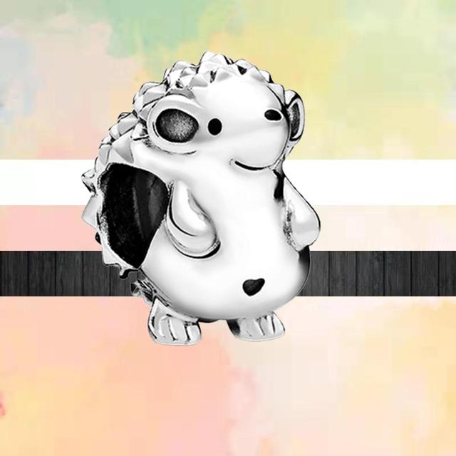 Новый стиль животных Lucky Cat Собака Панда Медведь Лев Змея Кролик Бусины «сделай сам» подходят оригинальные модные подвески Серебряный цвет Браслеты Ювелирные изделия