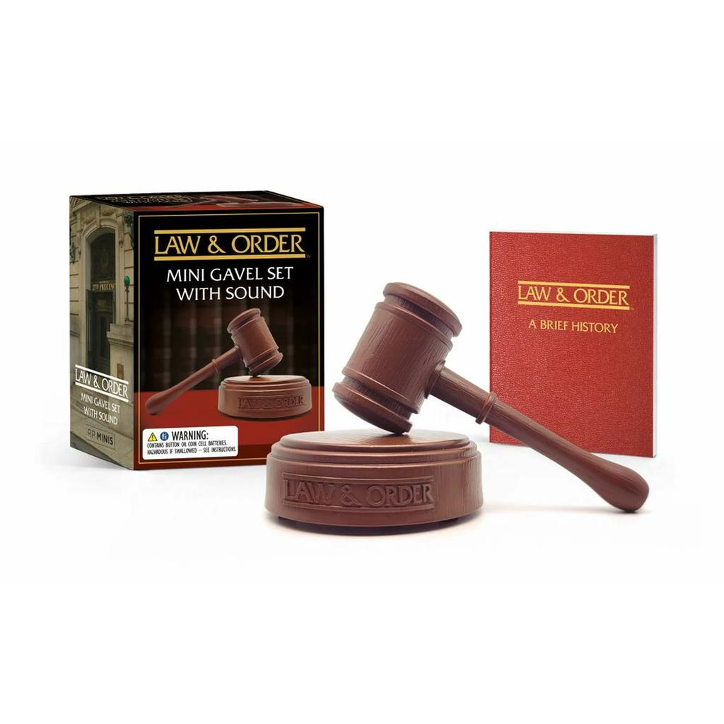 Wooden Gavel Set & Desk Decor - Judge's Hammer , Student - Novelty Sound Effect Toy - Fun Ornament