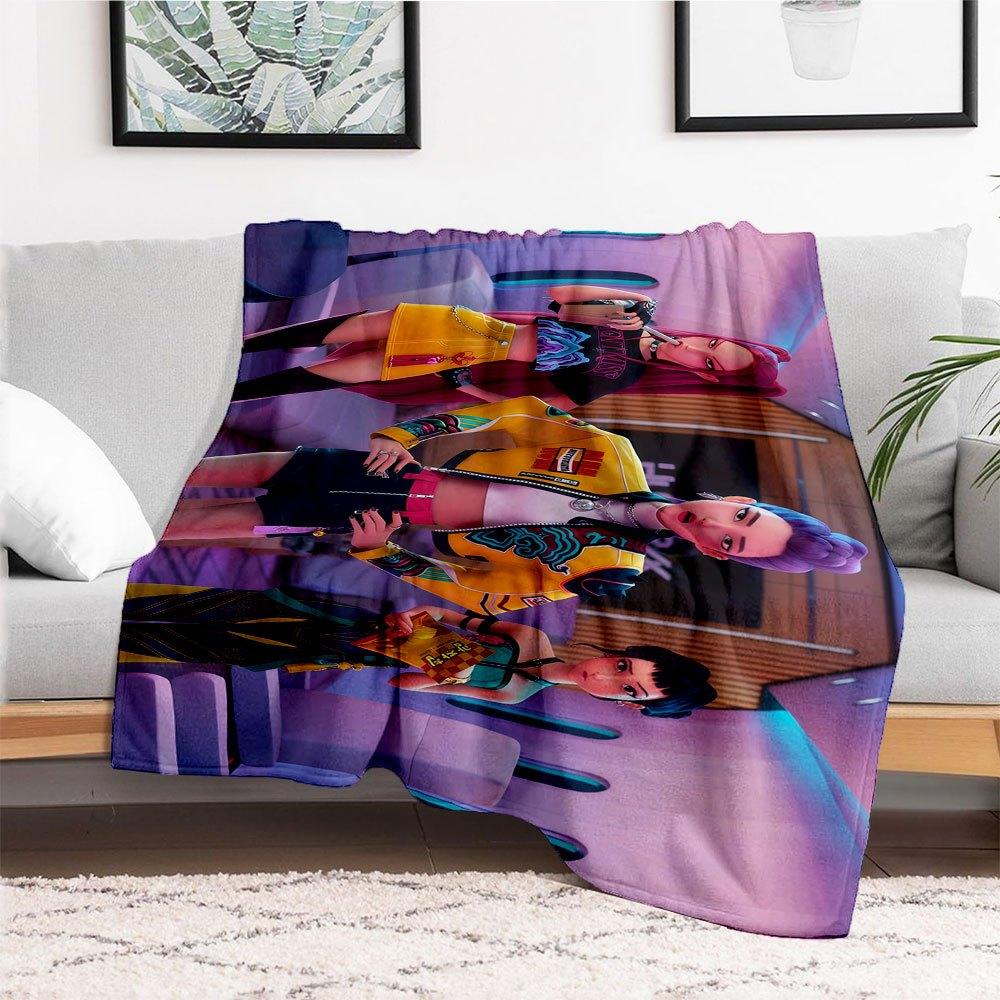 "Future Fashion: Neon Dreams Collection"Blanket Lightweight Flannel Throw Blanket for Sofa, Bed, Travel, Camping, Livingroom, Office, Couch,