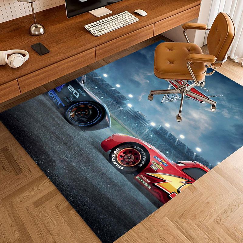 Lightning McQueen Cartoon Carpets and Rug 3D Printing Carpet Floor Mat Living Room Bedroom Large Area Soft Carpet-JM002