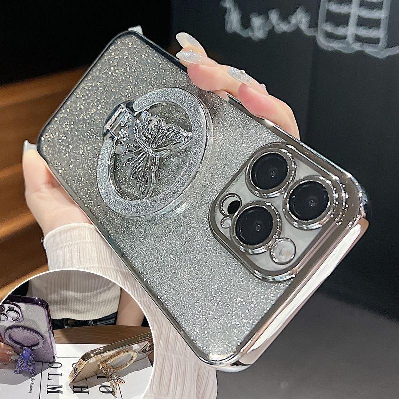 Чехол-подставка для телефона с кольцом-бабочкой для MOTOROLA Moto G73 G53 G23 G13 G82 G84 G54 5G G72 G62 G52 G42 G32 G22 G60S G60 G31 G41