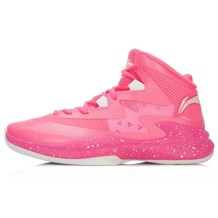 Баскетбольные кроссовки Li Ning Super Light 13 Унисекс Высокие Флуоресцентный Фруктовый Розовый ABFL011-5
