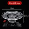 Round Fruit Plate Acrylic Cupcake Display Kitchen Supplies Dinner Plate