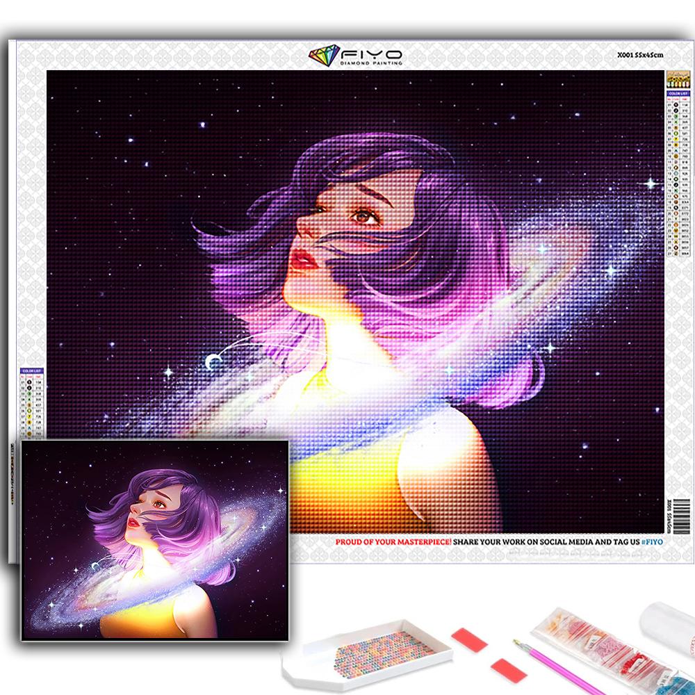 Полный 5D Diy Алмазная картина Мультфильм девушка Аватар 5D Алмазная картина