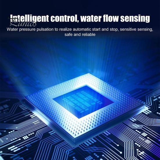 Автоматический портативный повысительный насос давления воды, 3 режима, регулируемый водонепроницаемый малошумный бытовой повысительный насос 100 Па