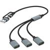 Концентратор USB Type C Многопортовый адаптер-разветвитель OTG Передача данных 3/2 порта USB Питание Зарядка Концентратор Кабель Разъем Адаптер