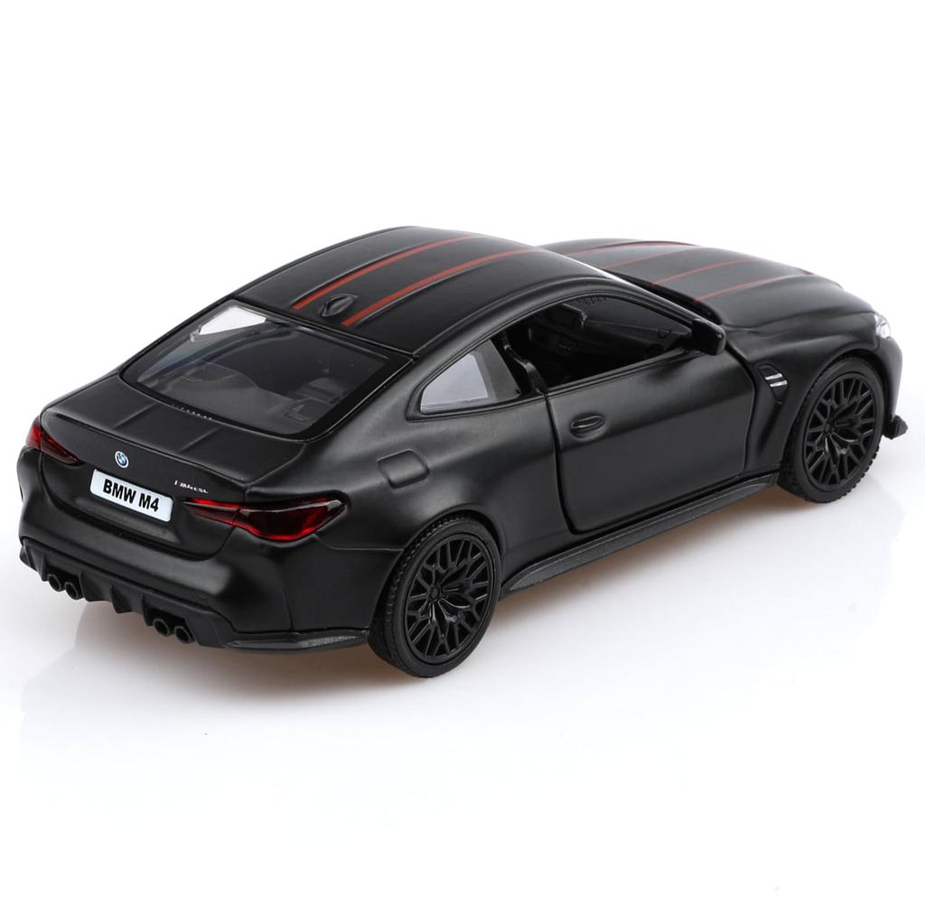 TOKAXI Масштаб 1/36 BMW M4 Литая Миниатюрная Машинка с Функцией Инерционного Движения, Черный, Подарок на День Рождения/Рождество для Мальчиков и Девочек