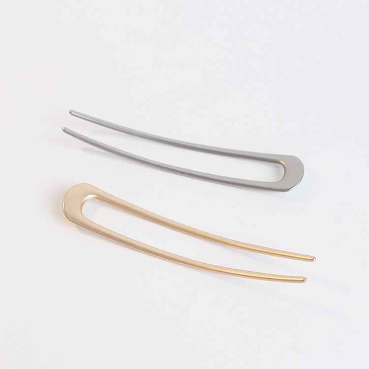 U-shaped Hairpin Iron Plate Hair Tool Hair Styling Tool Hairpin Fashion Plate Hair Head Jewelry Hairpin