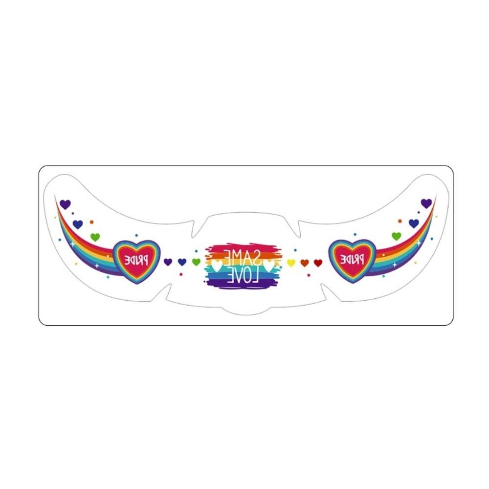 Long Lasting Face Temporary Tattoos Facial Art Makeup Stickers  Pride Month