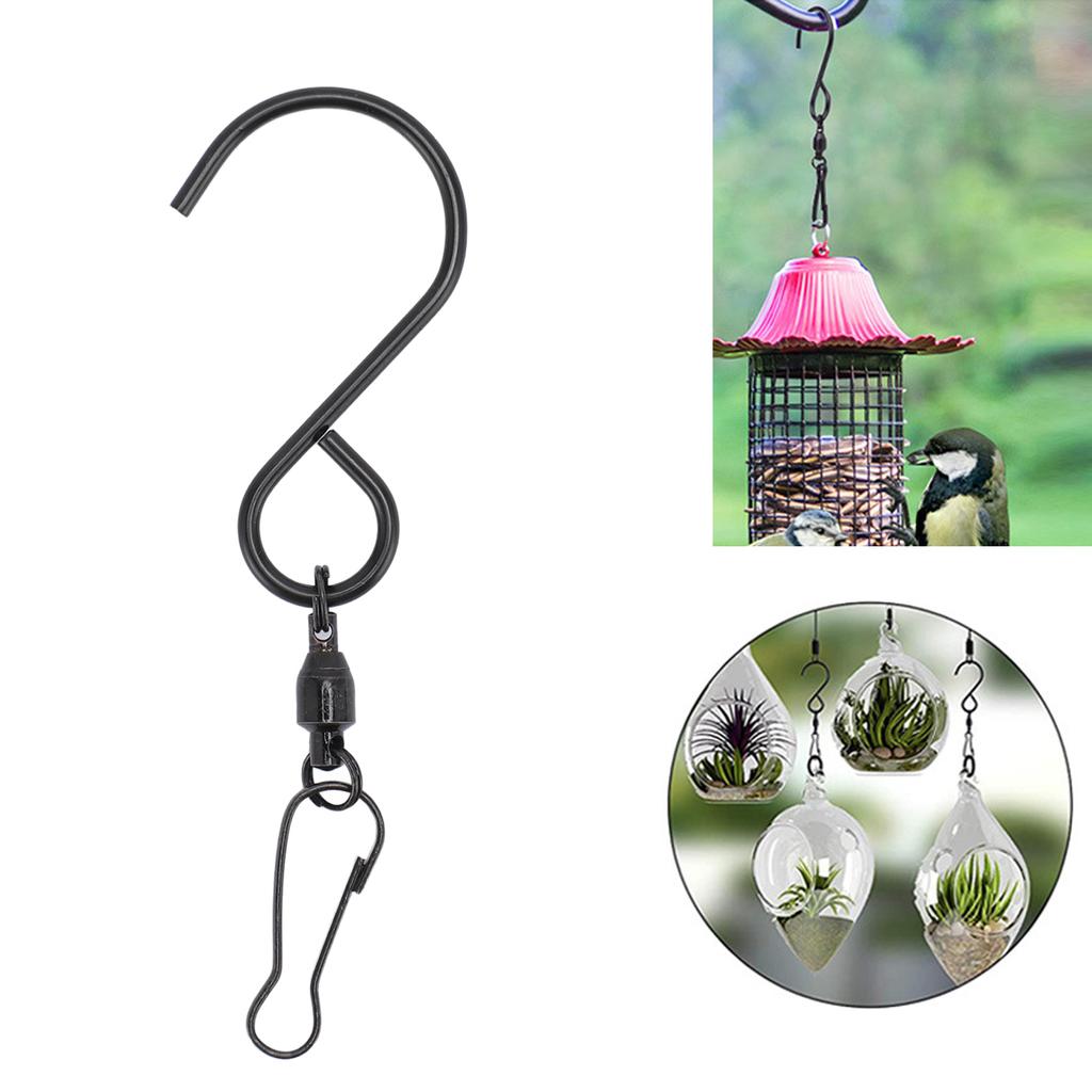 20pcs Wind Spinner S Hook Clips 360 Degree Rotation 304 Stainless Steel Dual Clip Wind Spinners Hang