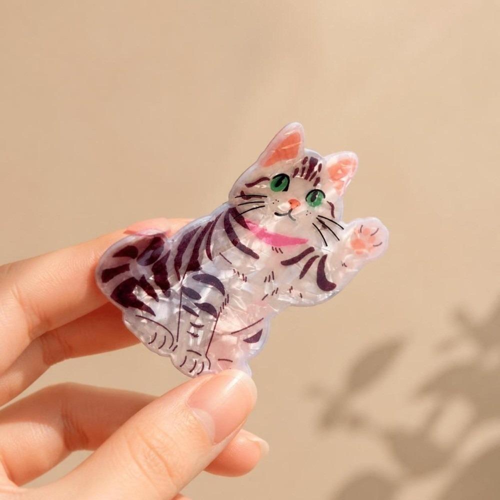 Cat Shape Jaw Shark Clip Cartoon Kitten Hair Clips Funny Hair Claw Clips for Women Girls