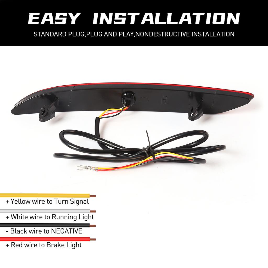 LED Rear Bumper Reflector Light For Chevrolet Cavalier 2020 2025 2025 Brake Warning Dynamic Turn Signal Lamp Car Accessories 12V