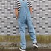Men's Large-Size Denim Overalls Loose Straight-Leg Jumpsuit Versatile Wide-Leg Casual Suspender Jumpsuit