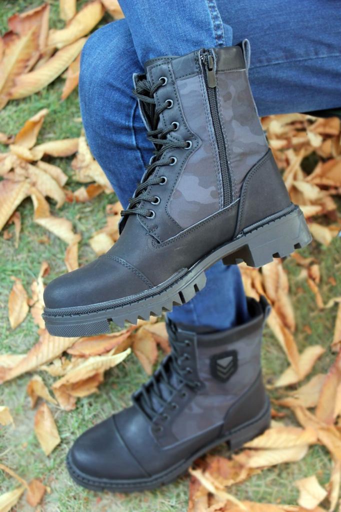 Tactical Military Outdoor Boots Genuine Leather Waterproof For Hunting Trekking