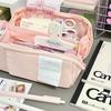 Холщовая сумка для ручек большой вместимости Кавайный пенал Корейские канцелярские товары Снова в школу Милые принадлежности Женская косметичка Канцелярские товары
