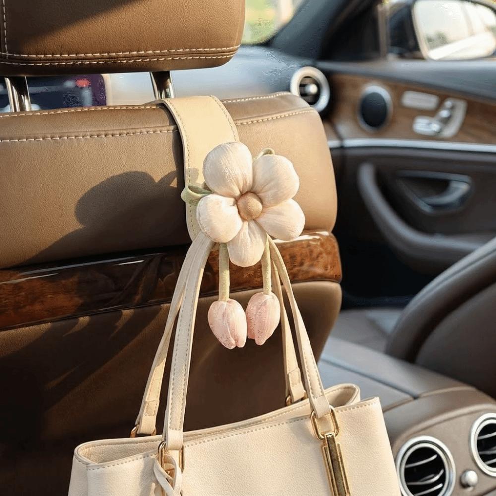 Leather Car Back Seat Hooks Portable Automotive Storage Hanger Car Hanging Hook Family Car