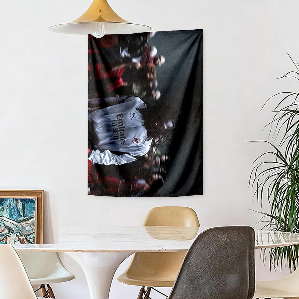 Ac Milan Wall Decor Tapestry Art For Pet Memorial Birthdaywedding Party Backdrop Family Gift